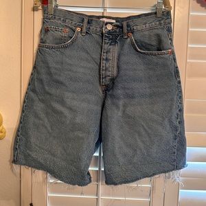 ZARA JEAN SHORTS!!